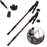 Ultralight Adjustable Hiking Poles with built in compass